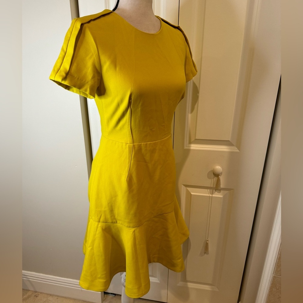 Banana Republic Sheath Yellow Midi Dress - Picture 5 of 7